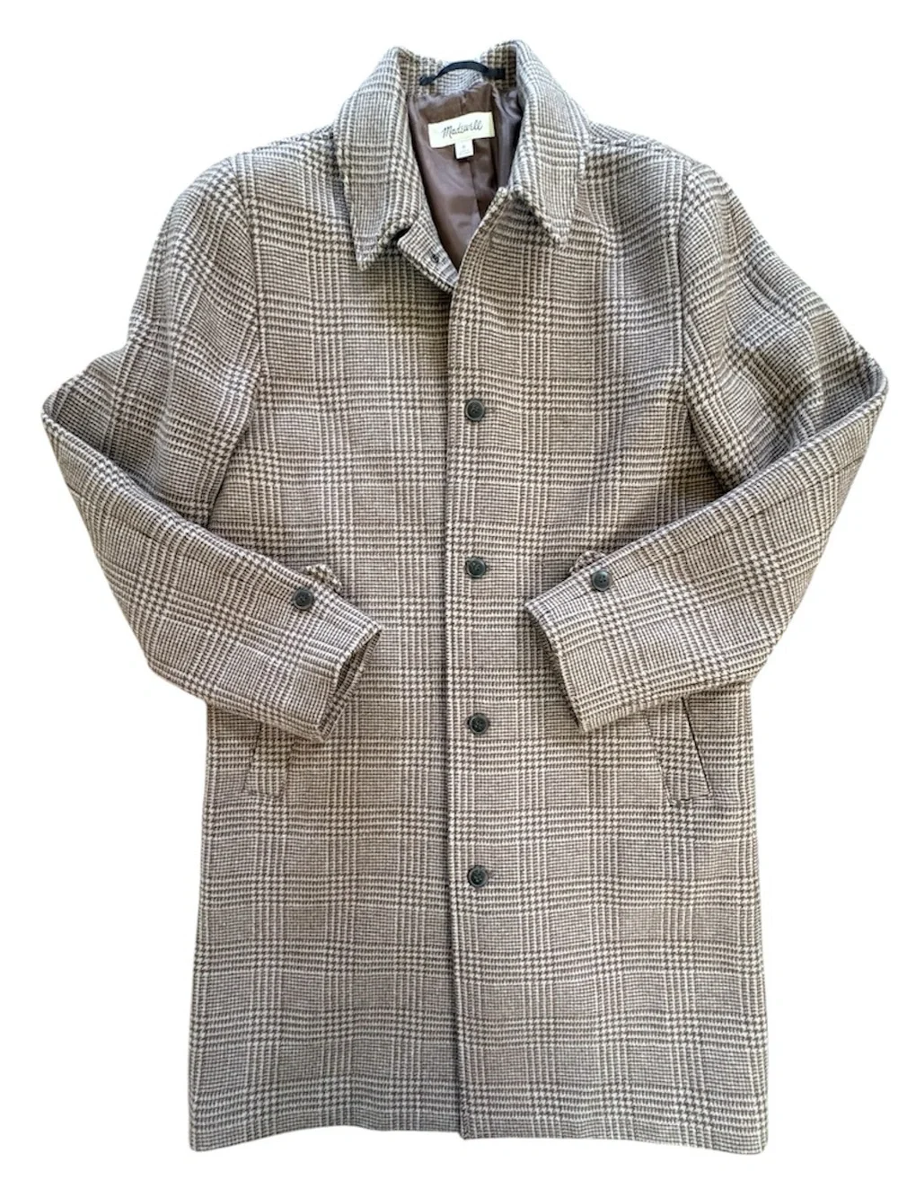 Madewell Men’s Italian Insuluxe Overcoat Brand New Size Small